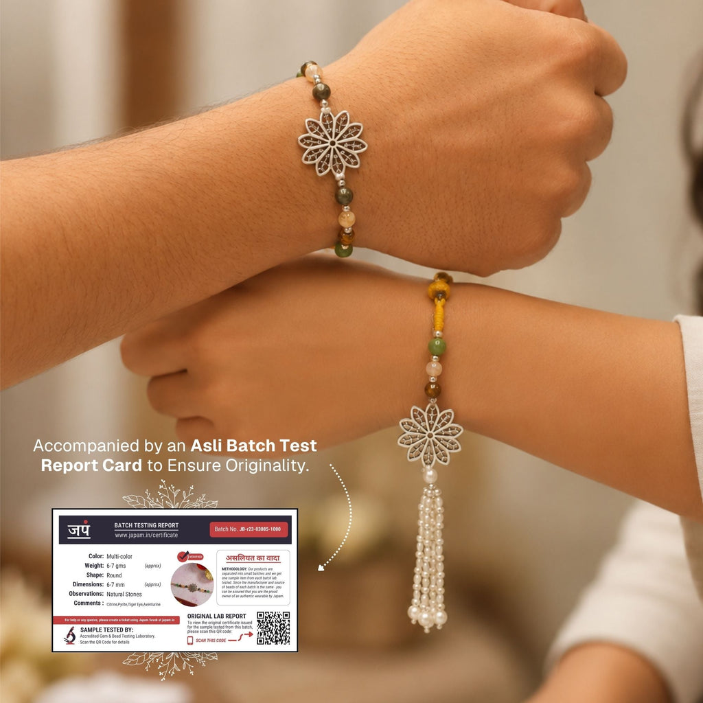 Money Magnet Floral Rakhi with Loomba